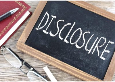To disclose, or not to disclose